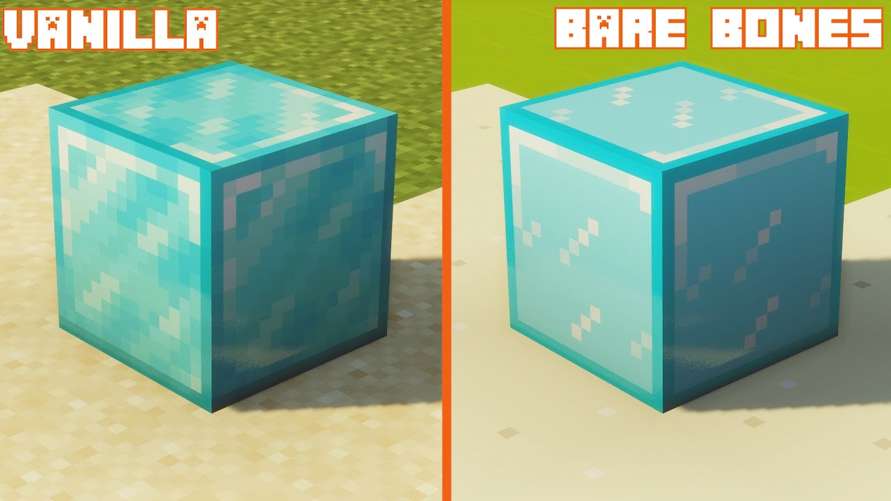 Vanilla vs Bare Bones | Texture Comparison