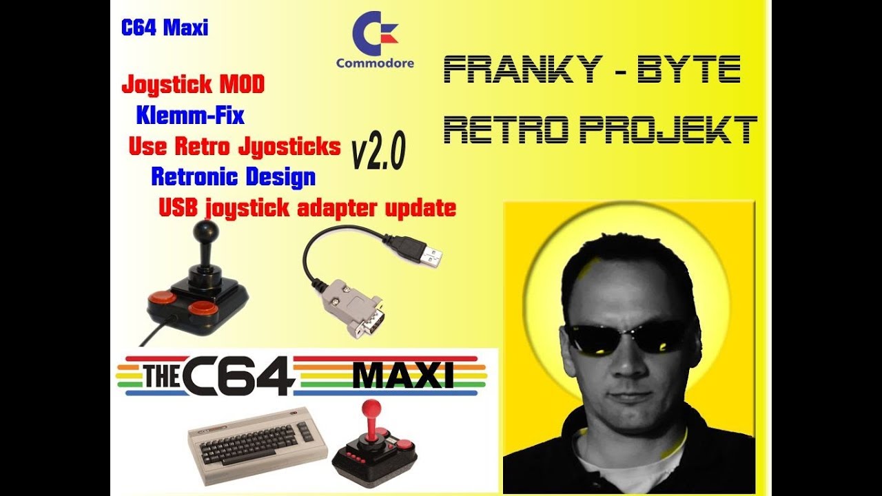 64 Maxi Hardware - Modifizieren des C64 MAXI Joystick, leichtgängiger & Retronic Design (2020)