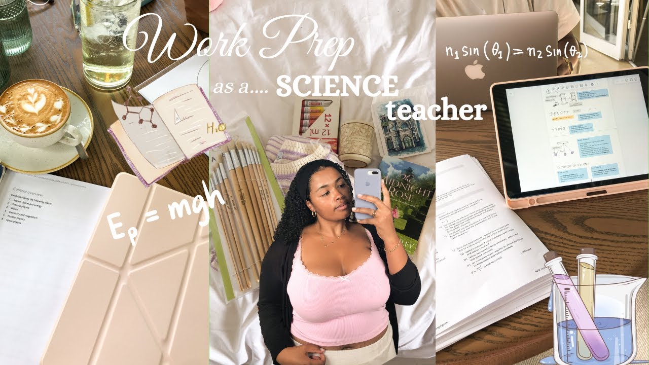 TEACHER VLOG 🍏📖PREP WITH ME FOR WORK as a Science Teacher!💡🌱💭 reset routine, lesson prep & more!