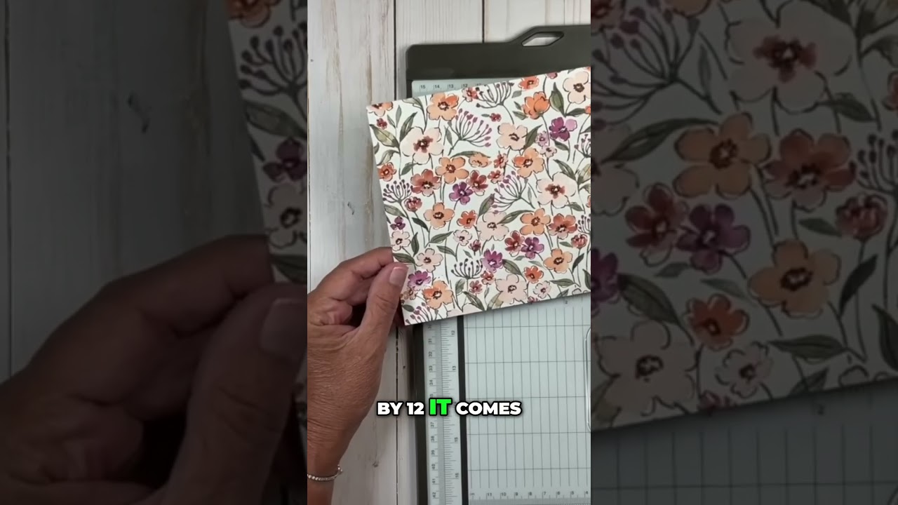 Быстрое и простое изготовление открыток из дизайнерской бумаги! #шорты