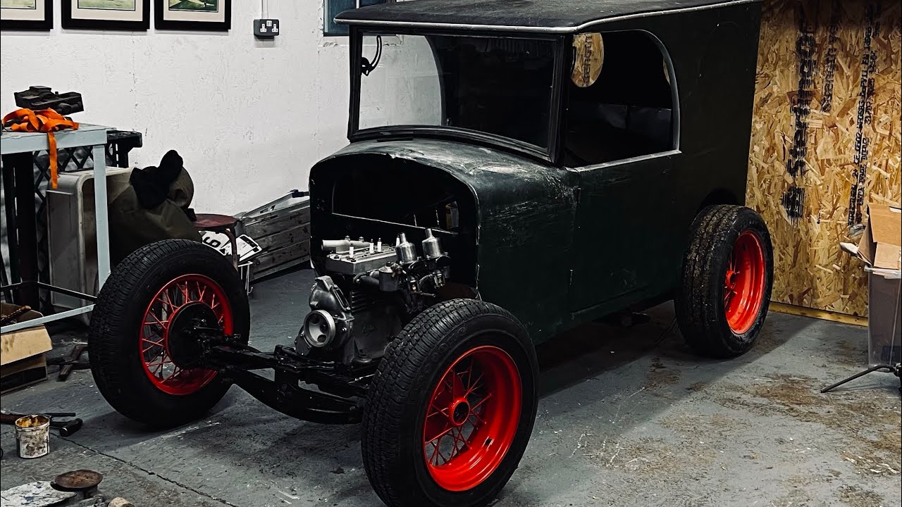 Building a beach racer Austin 7 hotrod. Part 1, front suspension #hotrod  #project #custom 