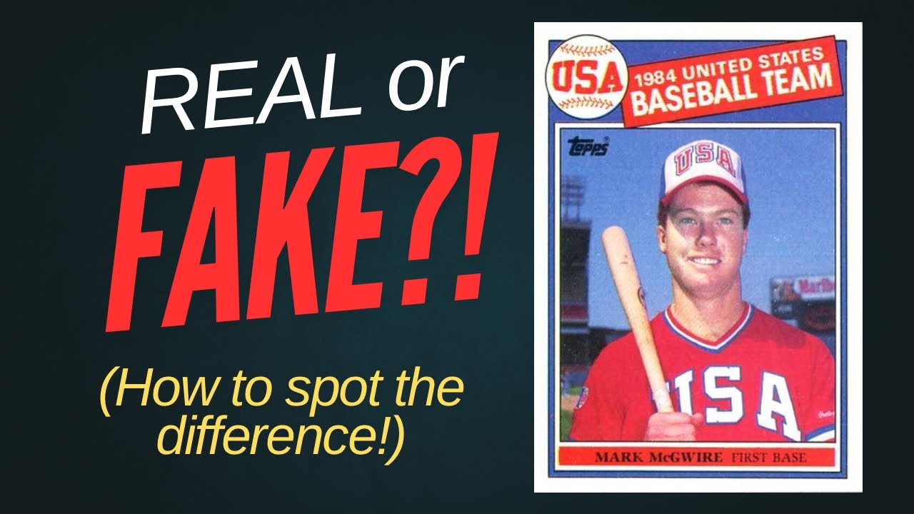 Real vs. Fake Mark McGwire Rookie Card: How to Spot the Difference!
