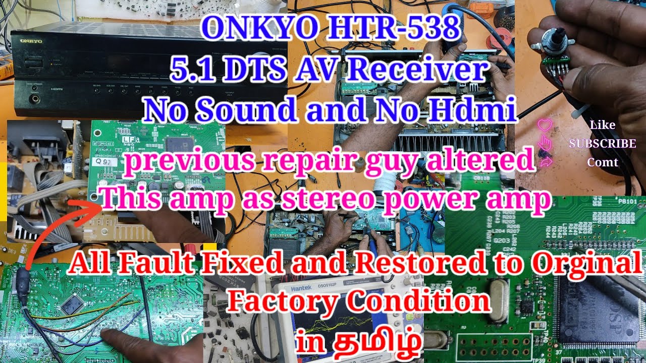 AV-ресивер Onkyo htr-538 5.1: отсутствие звука, HDMI-выход, множество изменений, восстановлен до ...