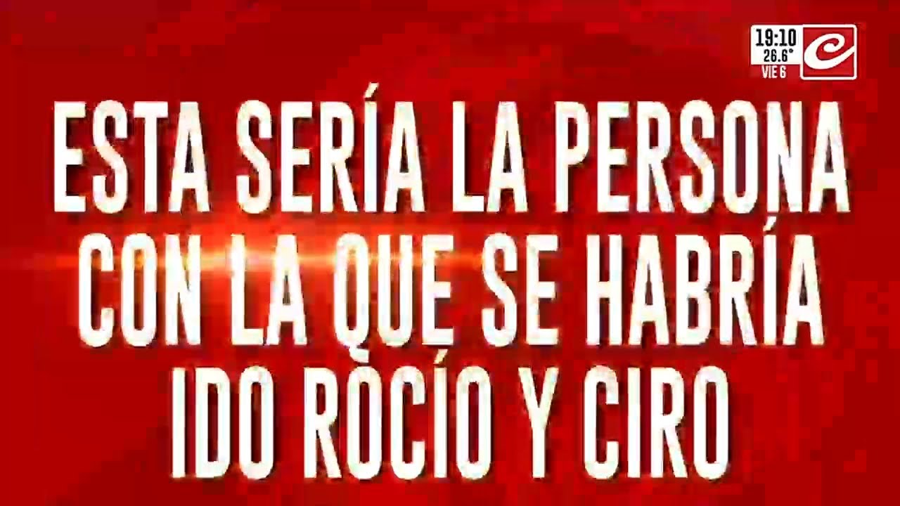 Esta seria la persona con la que se habria ido Rocio y Ciro