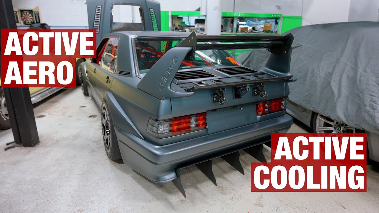 Building Active Aero and Active Cooling Vents for 1000hp+ Mercedes 190E EVO II