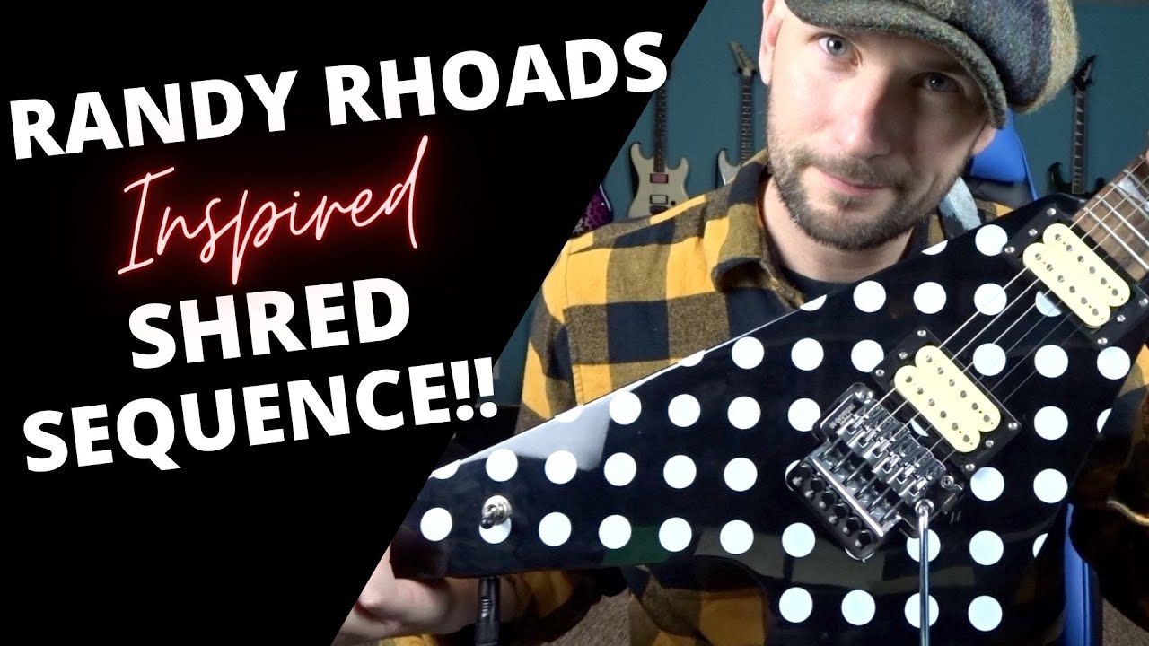 Randy Rhoads Inspired Shred Sequence - #rapidlick3.1