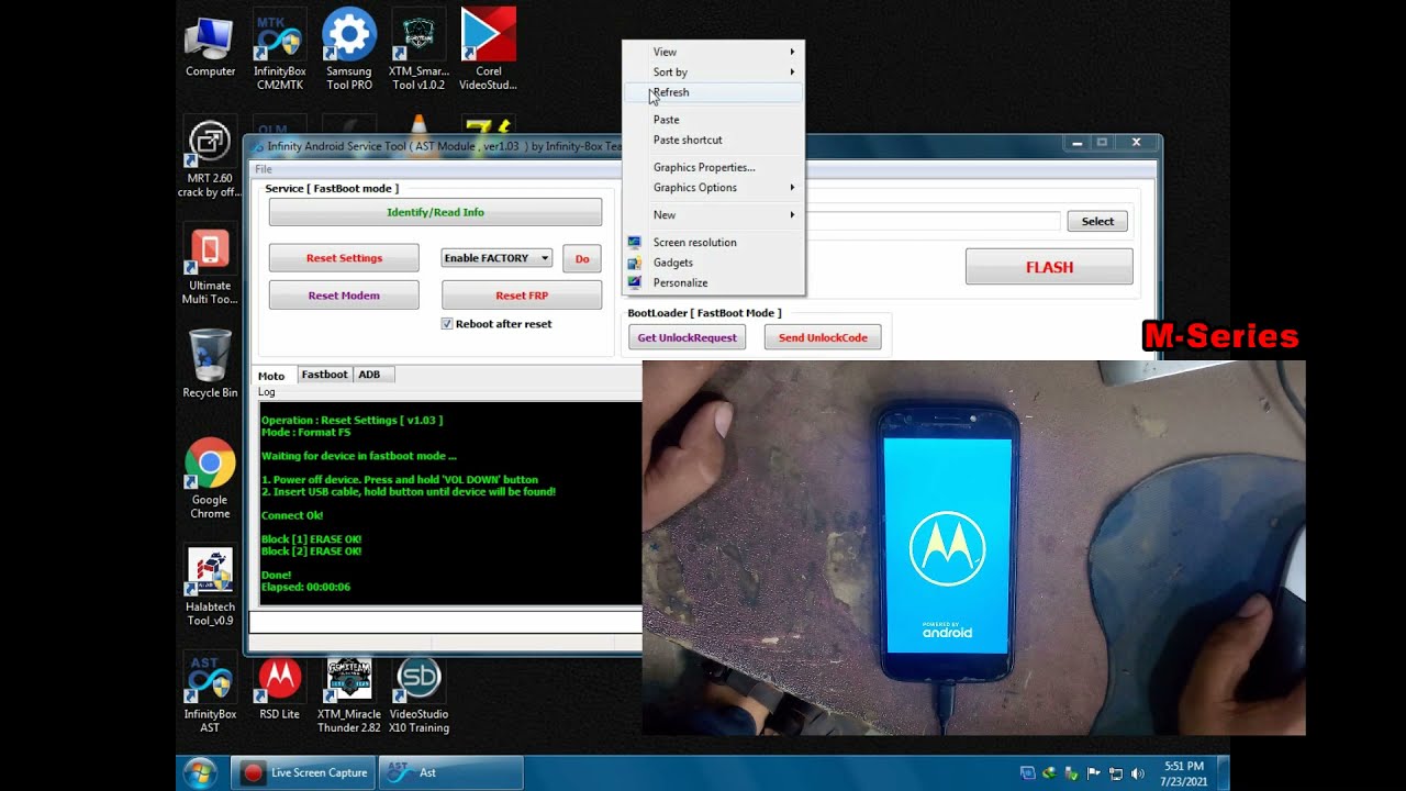 How To Reset Frp Motorola E5 Play XT1921 By CM2 Dongle Urdu \ Hindi 100% Remove Done