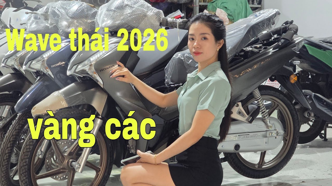 Wave thái 2026 mới Về màu mới hấp dẫn giá Xe Hôm nay | Mỹ motor 