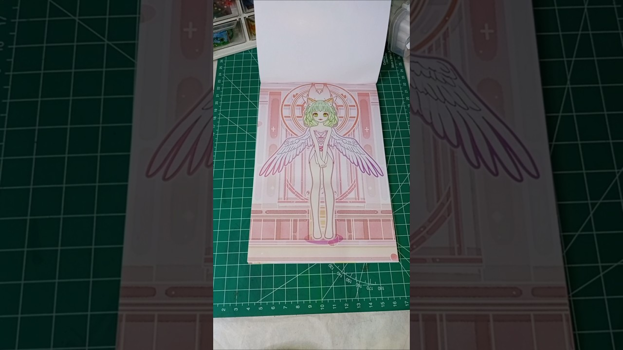 Girl Dress Up Game Sticker Book Fairy Angel 2 🧚🏻&zwj;♀️🪽🩷 #sticker #shorts #fypviralシ