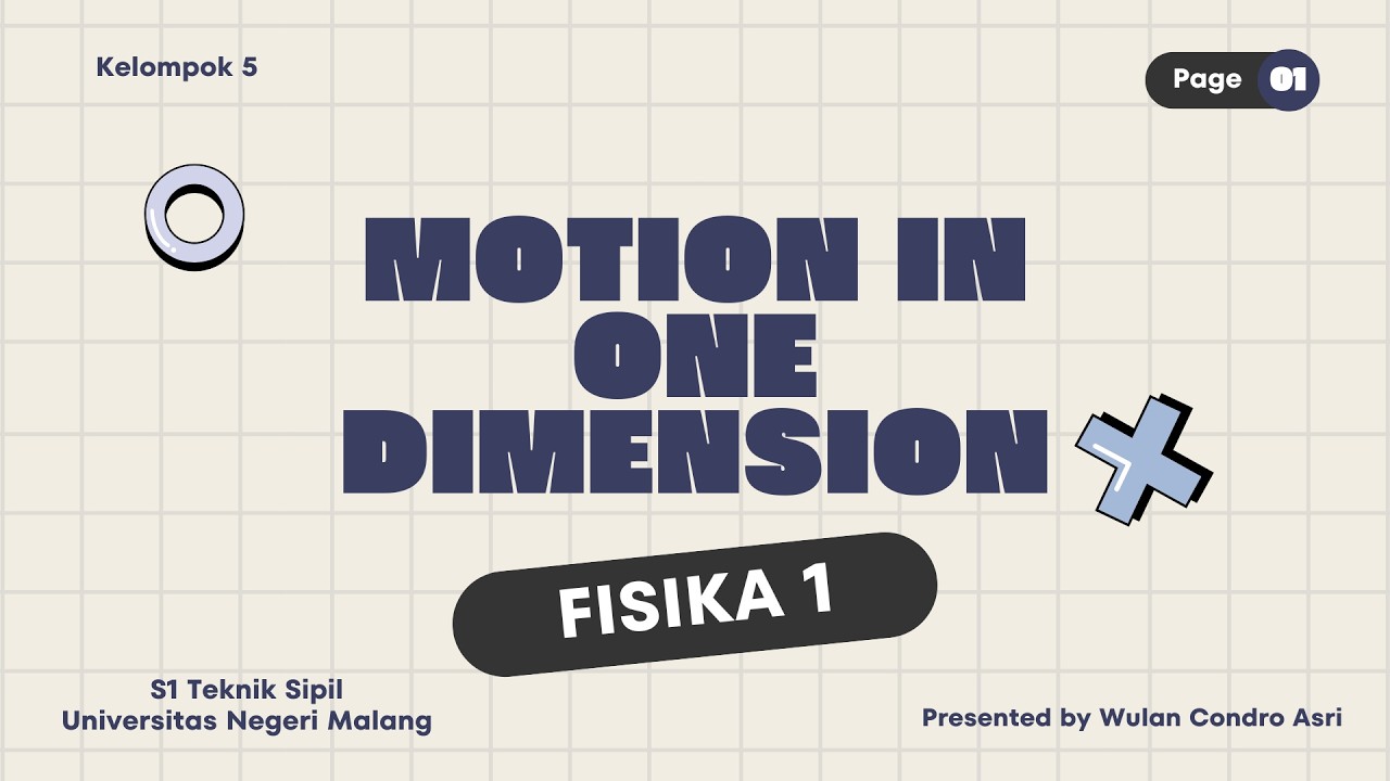 Tugas Fisika I - [Wulan Condro] - [Motion in One Dimension]  - [Universitas Negeri Malang] - [2026]
