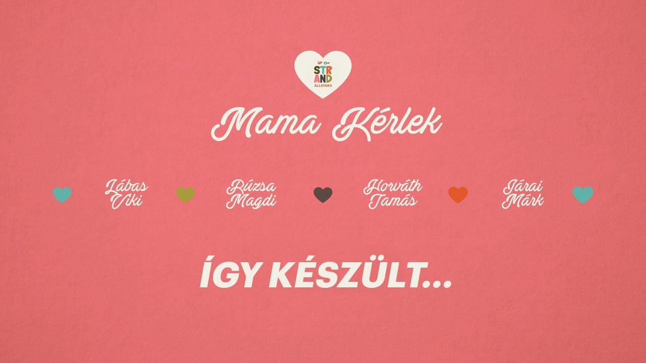 Így készült a Mama kérlek, a STRAND fesztivál All Stars dala
