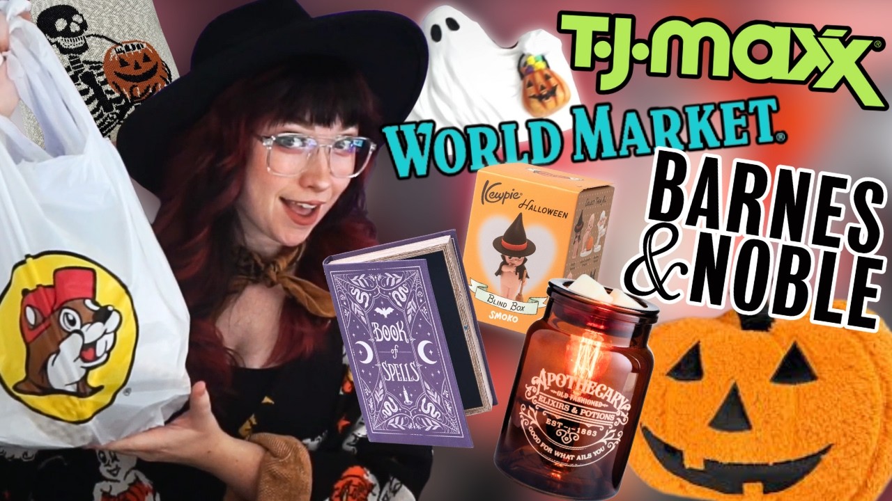 First HUGE HALLOWEEN HAUL of 2025! 🎃 👻 ✨ TJ MAXX, World Market, Barnes & Noble, & Buc-ee's