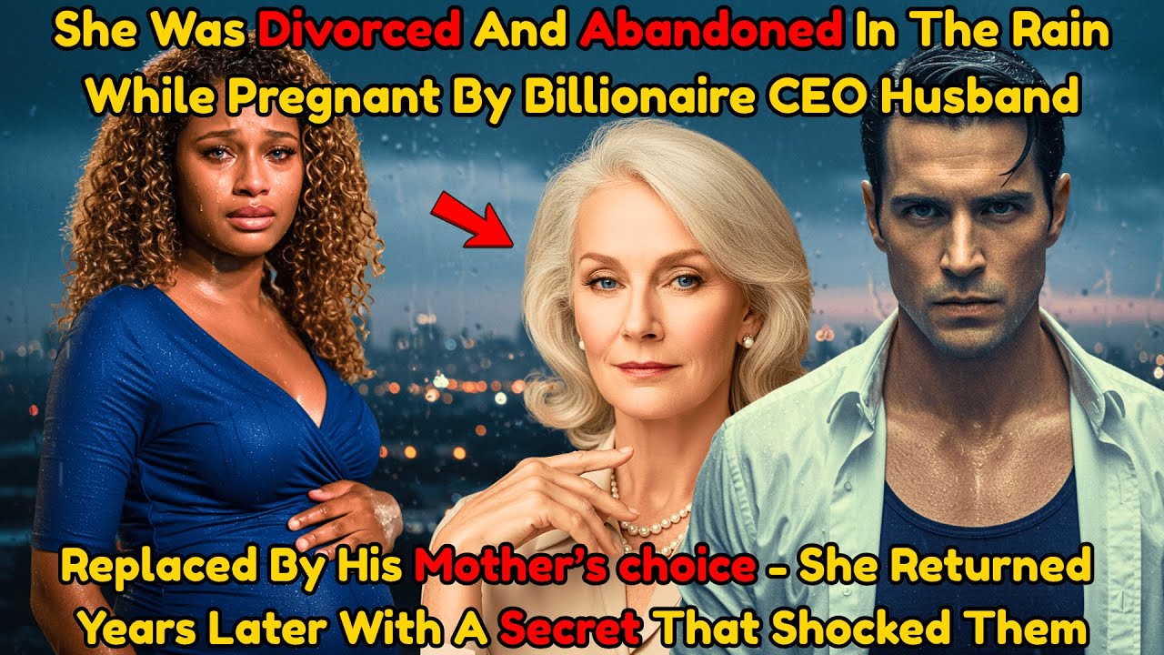 SHE WAS DIVORCED AND ABANDONED IN THE RAIN WHILE PREGNANT BY HER BILLIONE CEO HUSBAND AND HIS MOTHER