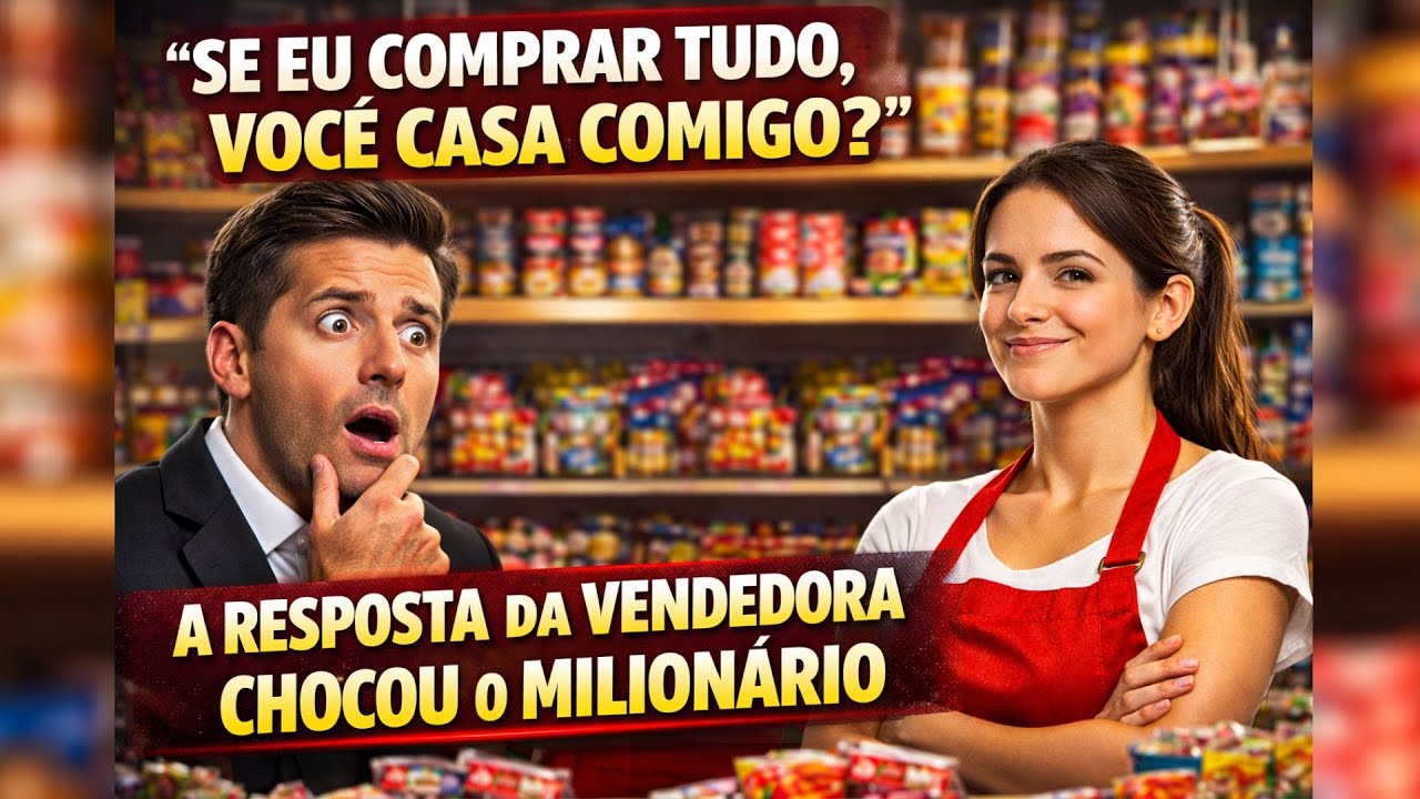 “Se eu comprar tudo, você casa comigo?” a resposta da vendedora chocou o bilionário