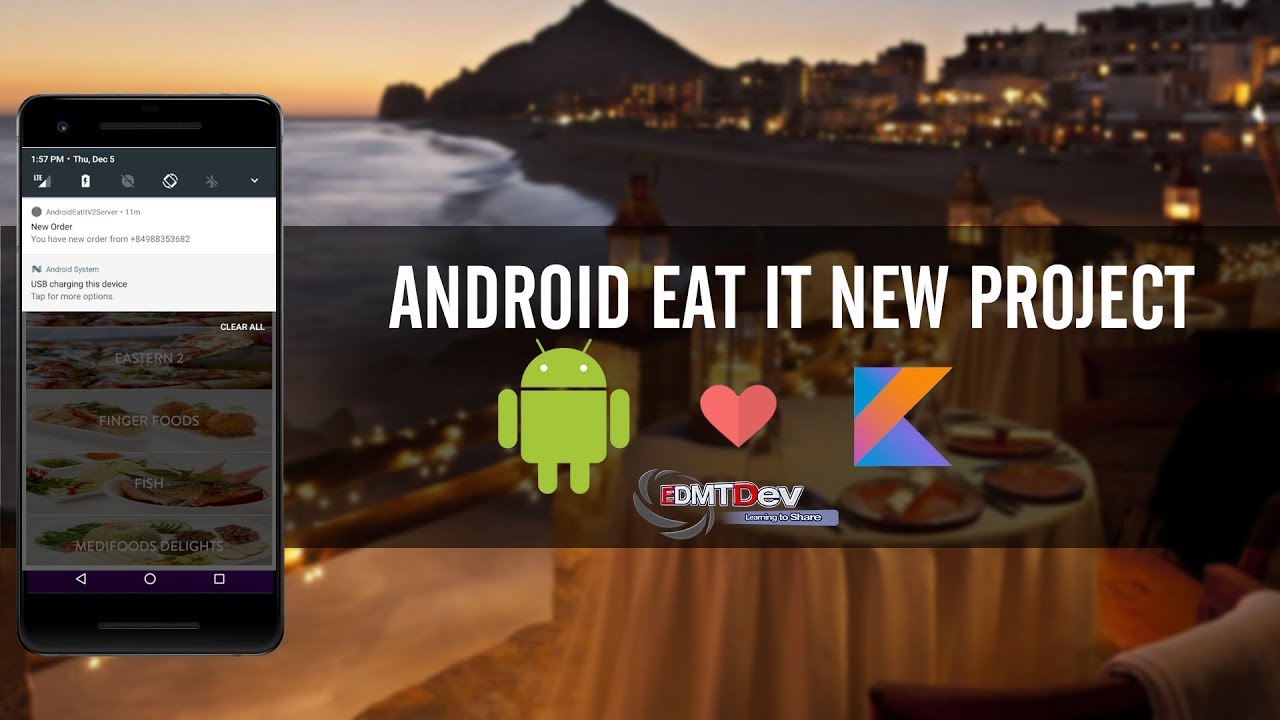 Kotlin Android Tutorial - New Eat It part 47 Shippers App Authentication