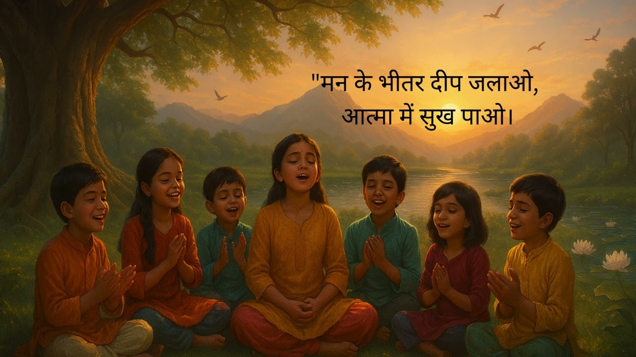 मन के भीतर दीप जलाओ, आत्मा में सुख पाओ।   #gita #vedanta #spirituality #song