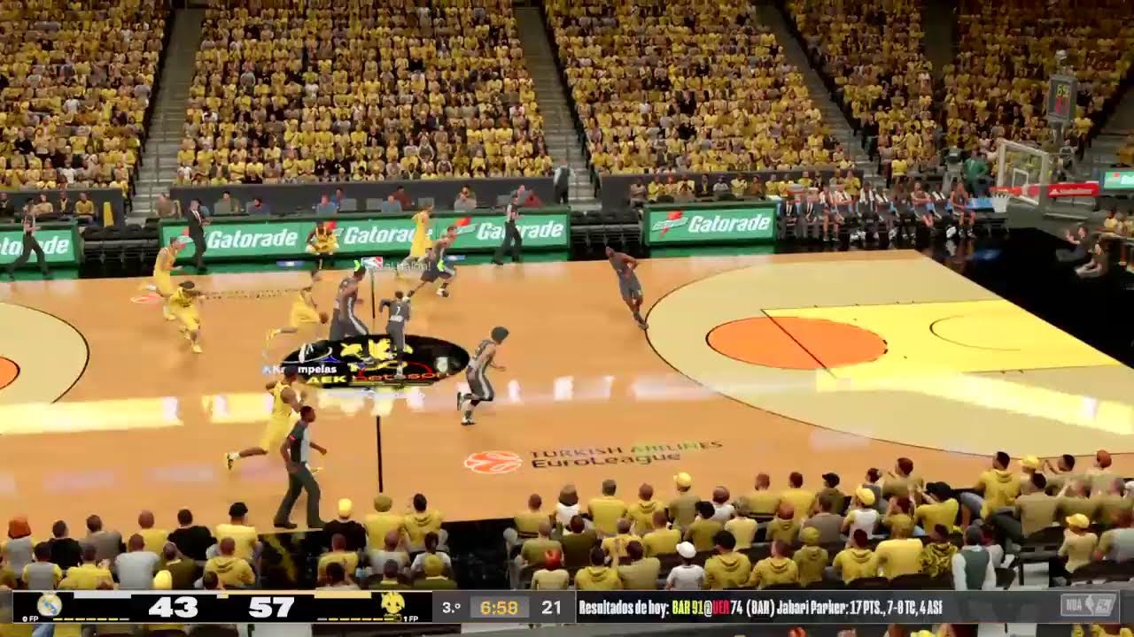 Euroliga NBA 2K25 Ps4 con una mano