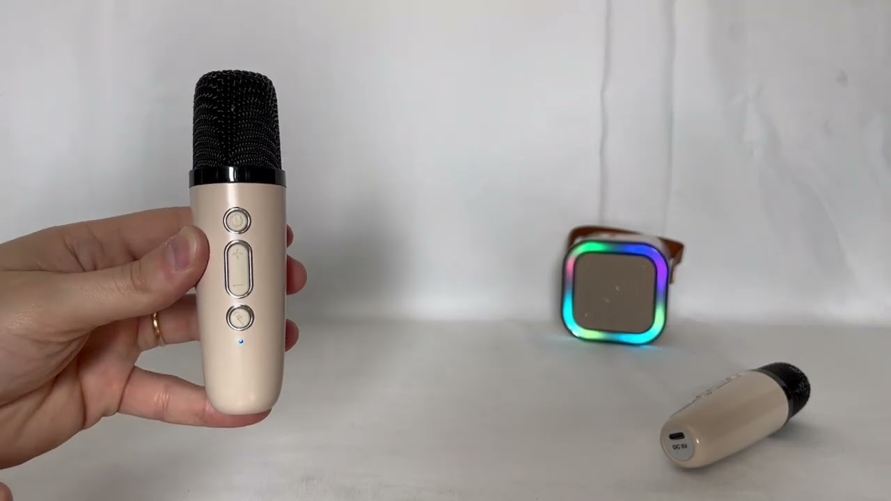 Microfonos Inalambricos Karaoke Parlante Bluetooth Portatil K12