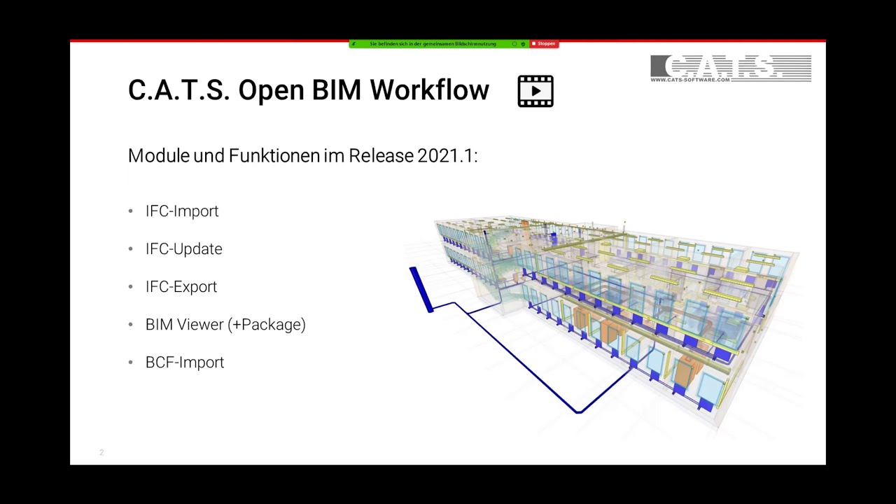 Der C.A.T.S. Open BIM Workflow - Ausschnitt aus dem Webinar vom 17.09.2020