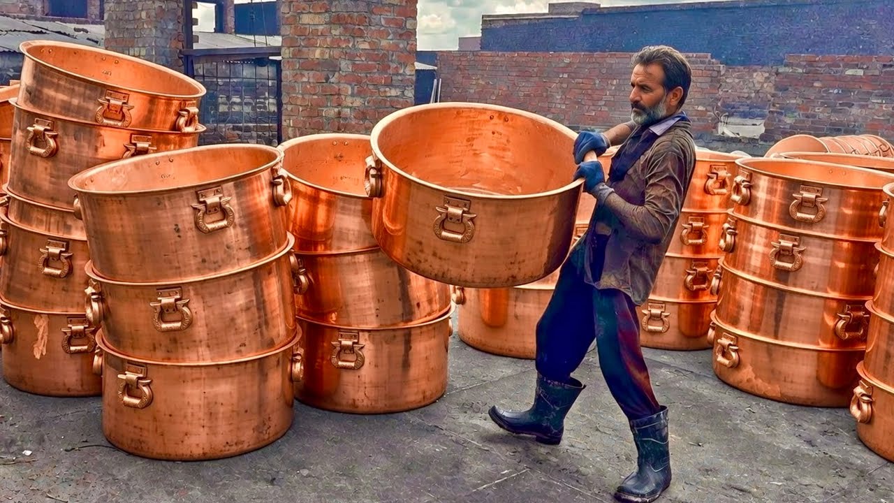 Incredible Factory Recycling of Copper and Mass Production Process of Coper Cooking Pots