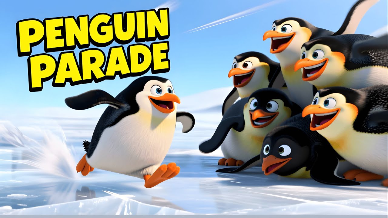Penguin Parade on Iceberg Lane ❄️ Fun Kids Songs for Toddlers