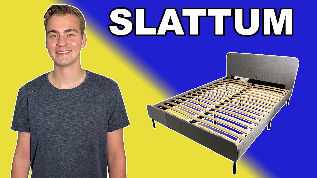 Простое руководство по каркасу кровати Slattum от IKEA