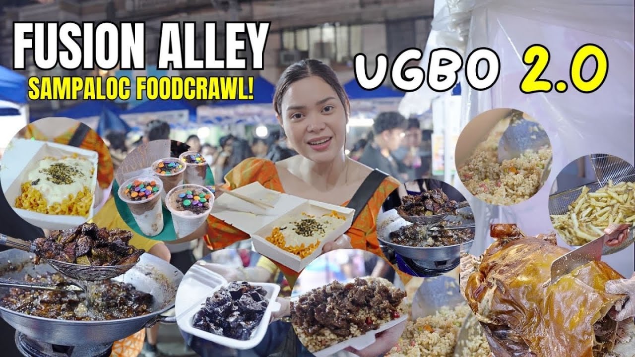 The New Famous FILIPINO Street Food Bazaar in Sampaloc Manila | Fushion Alley