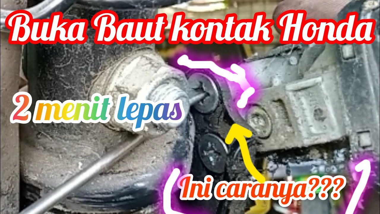 Trik Buka Baut Kunci Kontak  Honda Beat Fi Tanpa lepas stang