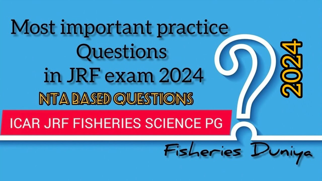 ICAR PG 2024 Fisheries Science Question Papers and answers|| #nta #icar #fisheries #bfsc #2024