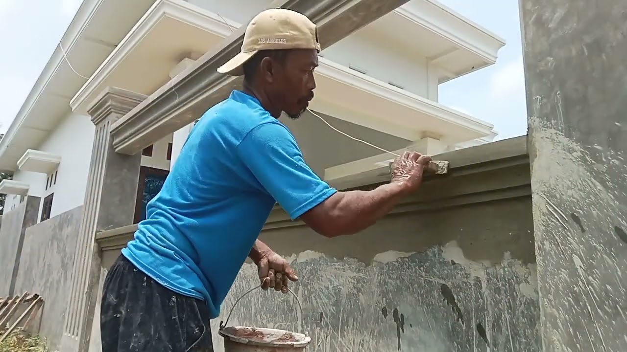 Proses caranya ngaci relief profil lasung jadi#fyp#tukang bangunan