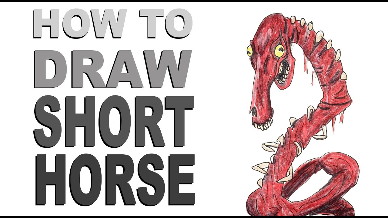 How to draw Short Horse (Trevor Henderson)