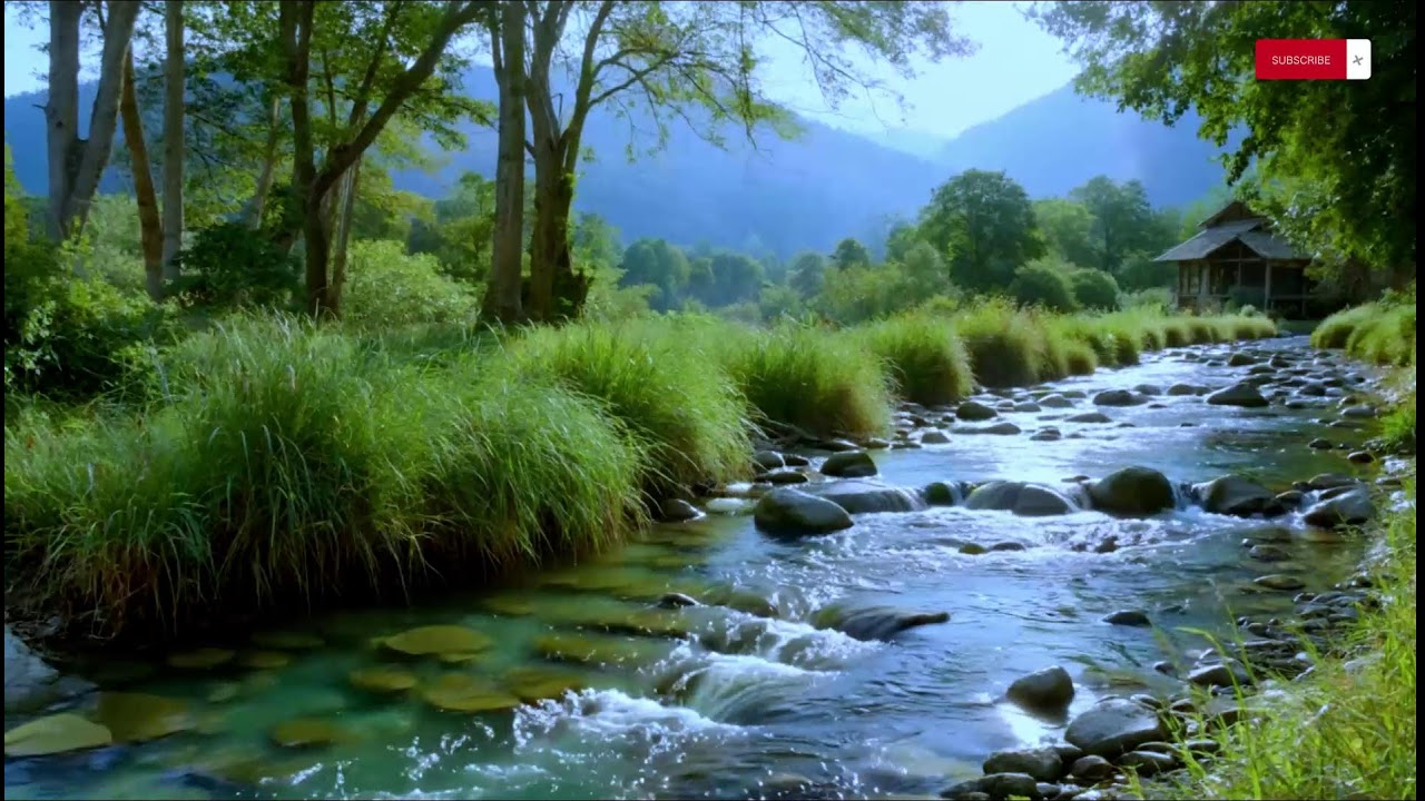 Sleep Fast & Deep — Calming Piano Music with River Sounds | 10 Hours