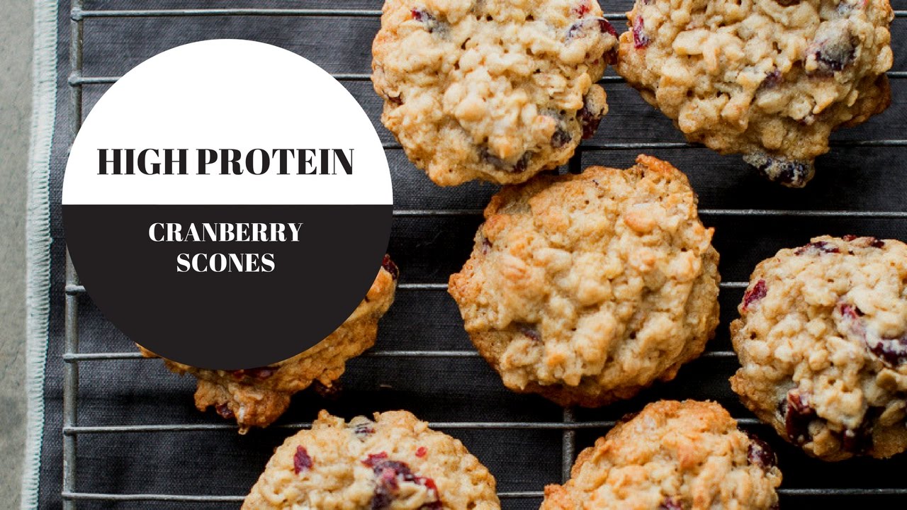 Christmas Recipe: High Protein Cranberry Scones