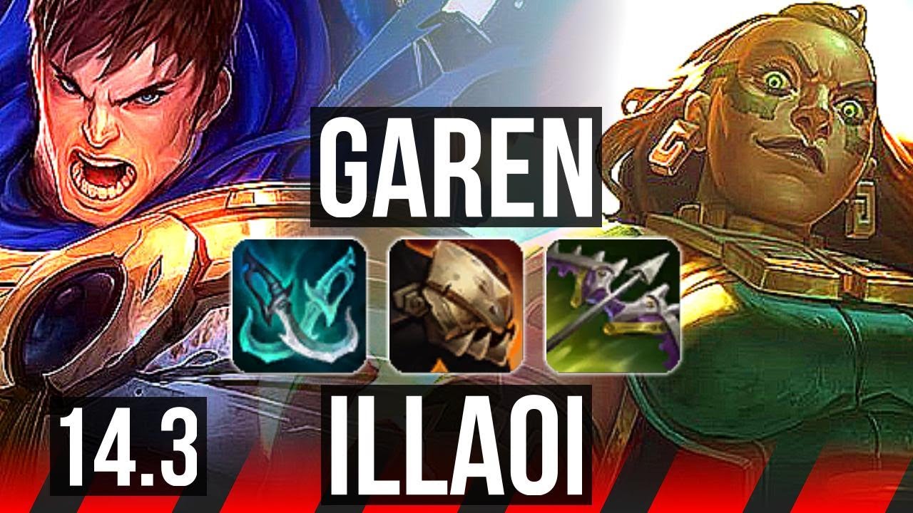 GAREN vs ILLAOI (TOP) | 1100+ games, Comeback | EUW Master | 14.3
