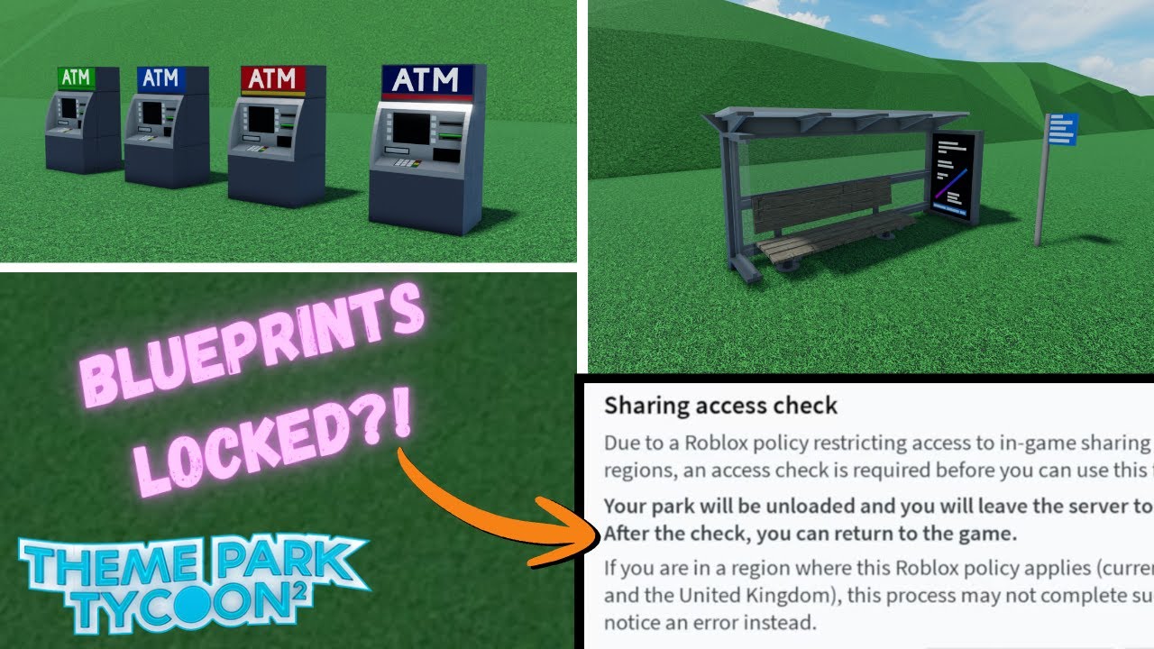 How to complete the access check for blueprints | Theme Park Tyccon 2