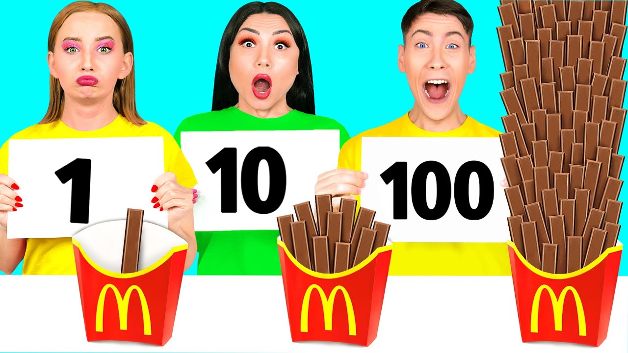 100 Слоев Еды Челлендж | Удивительные Кухонные Рецепты от Hahanom Top Challenges
