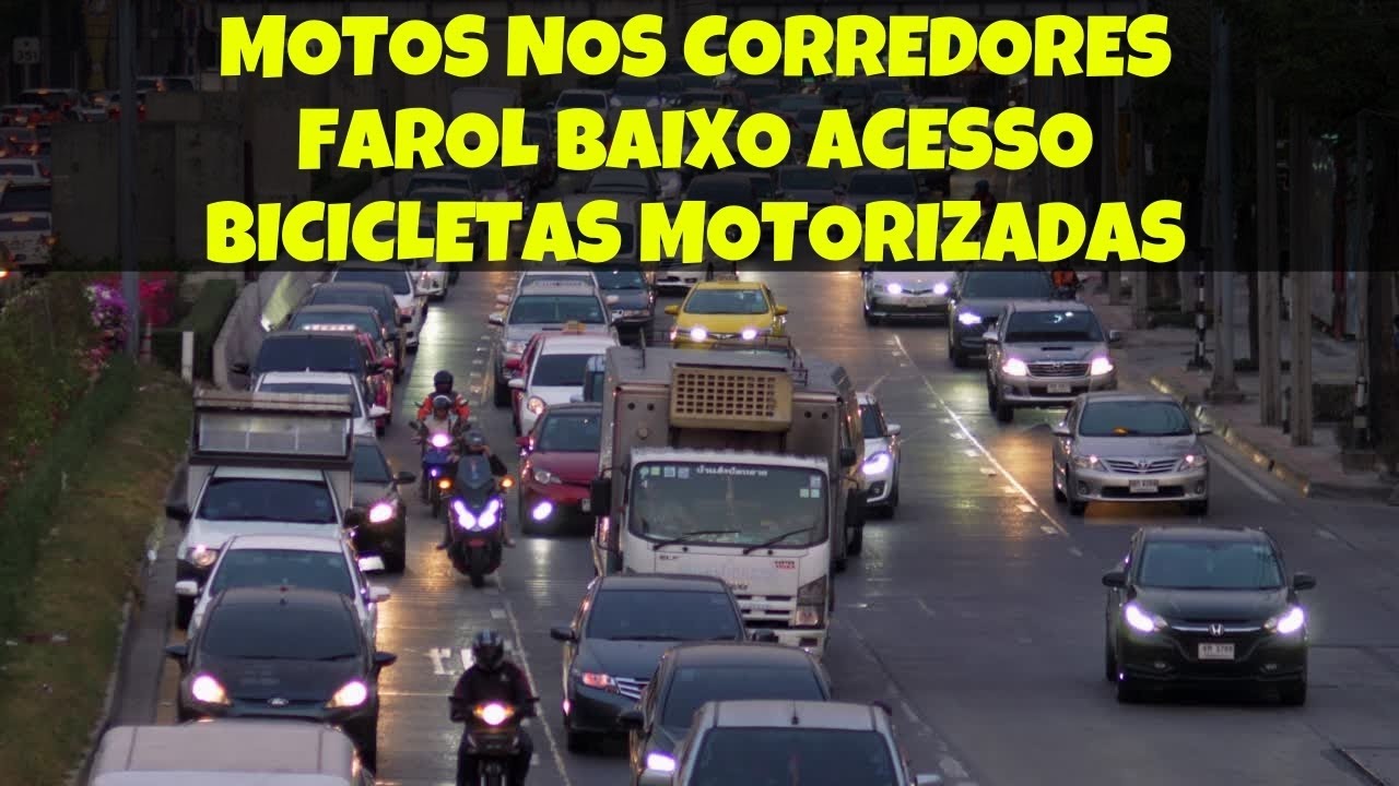 PILOTAR MOTO NO CORREDOR   LUZ DIURNA   BICICLETA MOTORIZADA   PL 3267 2019