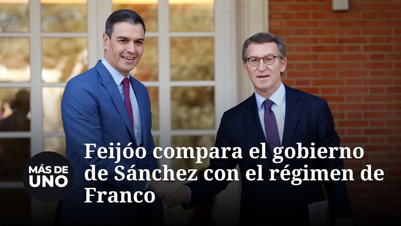 Feijóo compara el gobierno de Sánchez con el régimen de Franco
