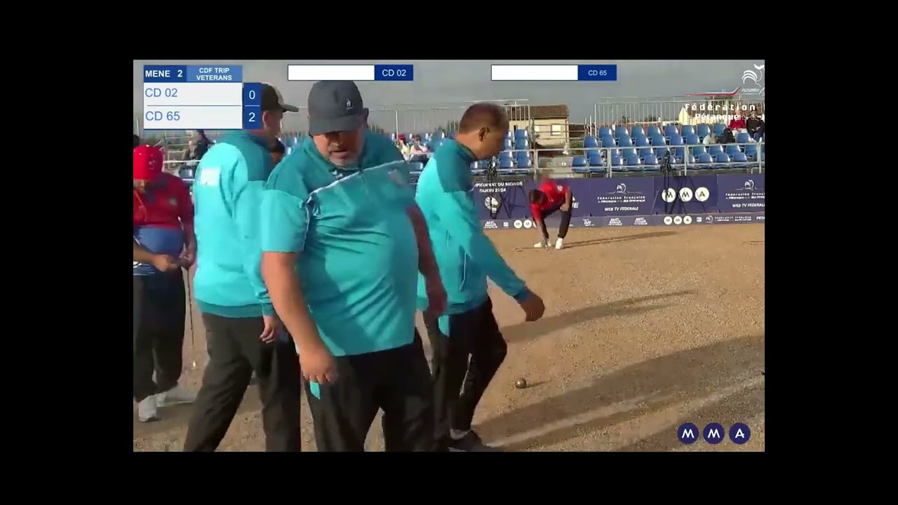 PETANQUE CHAMPIONSHIP OF FRANCE TRIPLET CASTELNAUDARY 2024, AISNE vs Doerr (HAUTES PYRENEES)