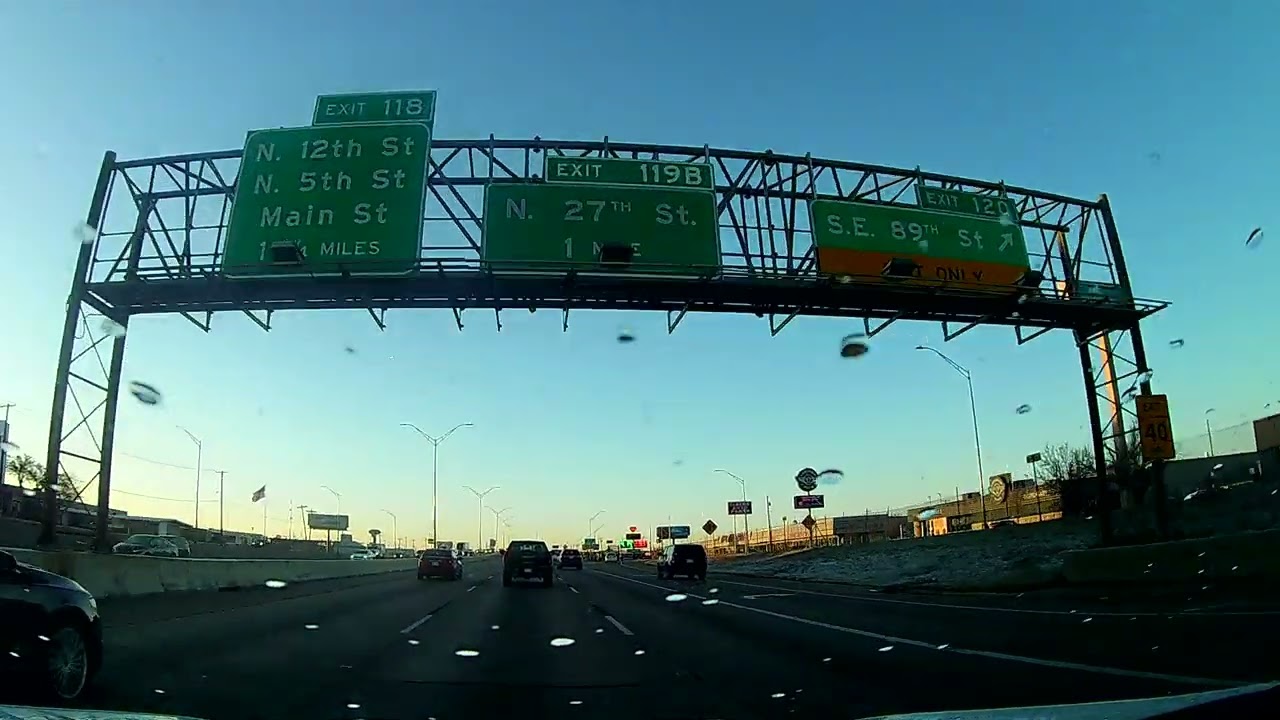 Driving - Oklahoma City to Norman - 4K