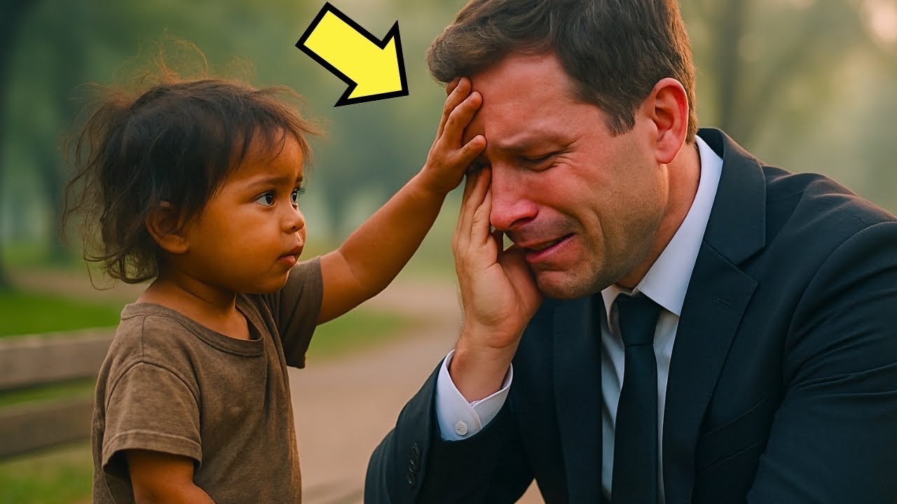 NO LLORES, VA A PASAR… LE DIJO LA HIJA DE LA MENDIGA AL EMPRESARIO RICO QUE LLORABA