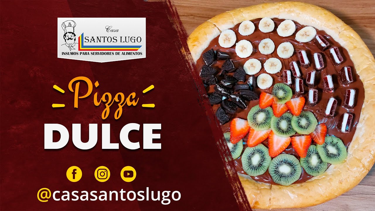 PIZZA DULCE ⭐RECETA F&Aacute;CIL⭐ &iexcl;PASO A PASO!