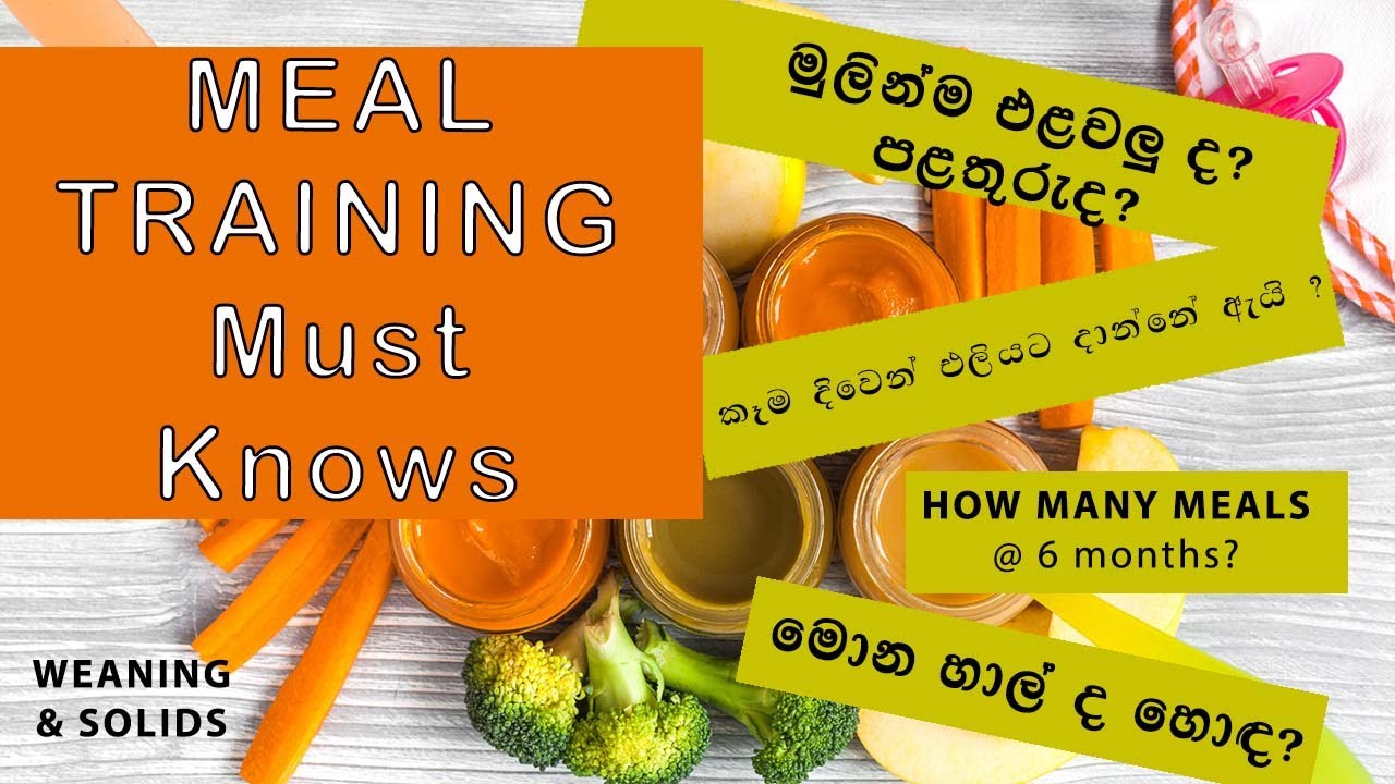 STARTING SOLIDS | MEAL TRAINING | Sinhala | Dhananjie Padmaperuma