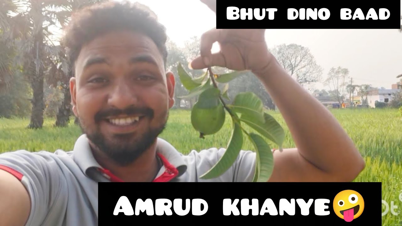Hello guys bahut Dinon bad Aaj amrud khae 🤪🤘👈