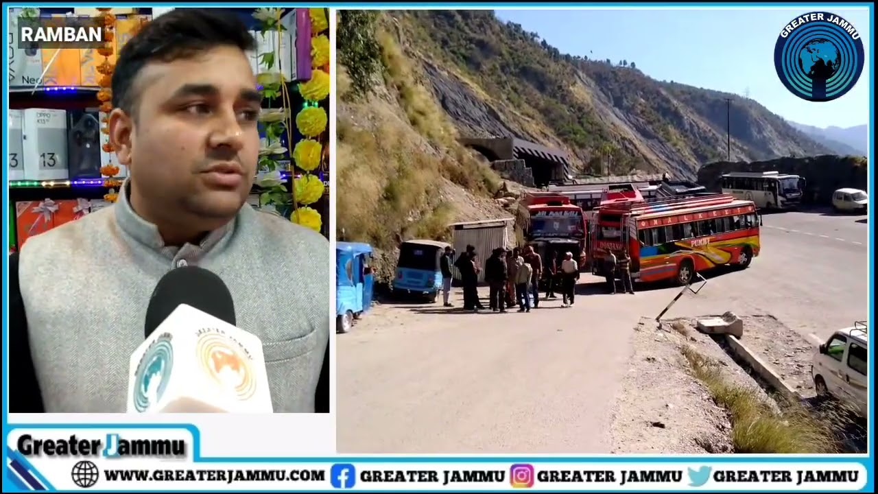 Residents of Ramban thank Administration for the one-way traffic at Cafeteria Bus Stand.