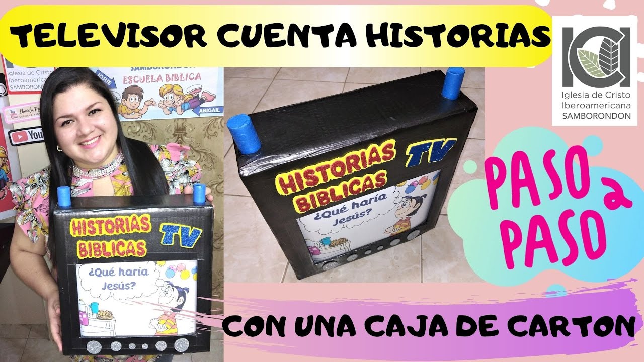 TELEVISOR DE CARTON - PASO A PASO -CUENTO SOBRE LA LEVADURA ESPIRITUAL - MIS HISTORIAS BIBLICAS TV