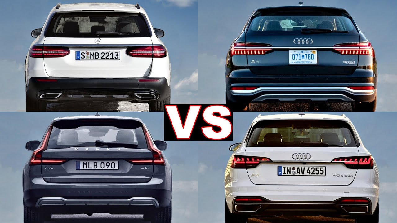 Audi a6 allroad vs Mercedes e class all-terrain, Volvo v90 cross country & Audi a4 allroad! (review)