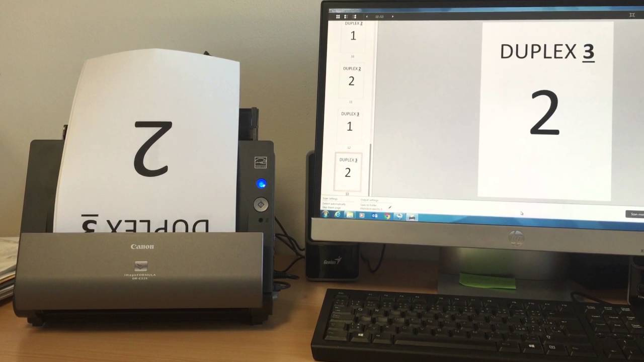 Canon imageFORMULA DR-C225 Scan test