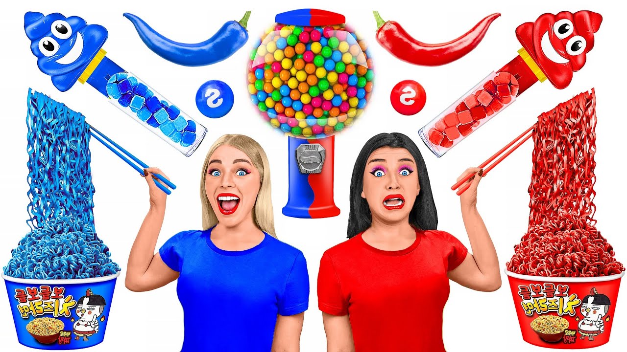 Blue Food Challenge | Epic Food Battle by TeenDO Challenge