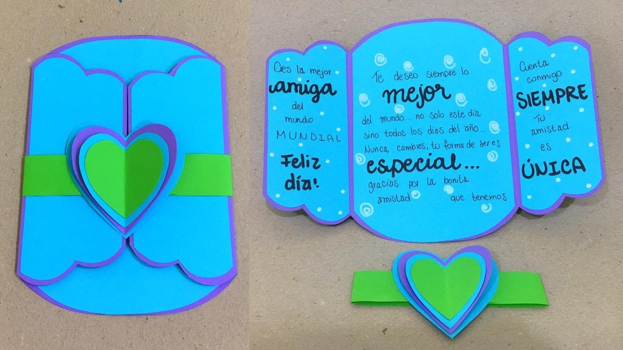Tarjeta súper ELEGANTE con una simple CARTULINA
